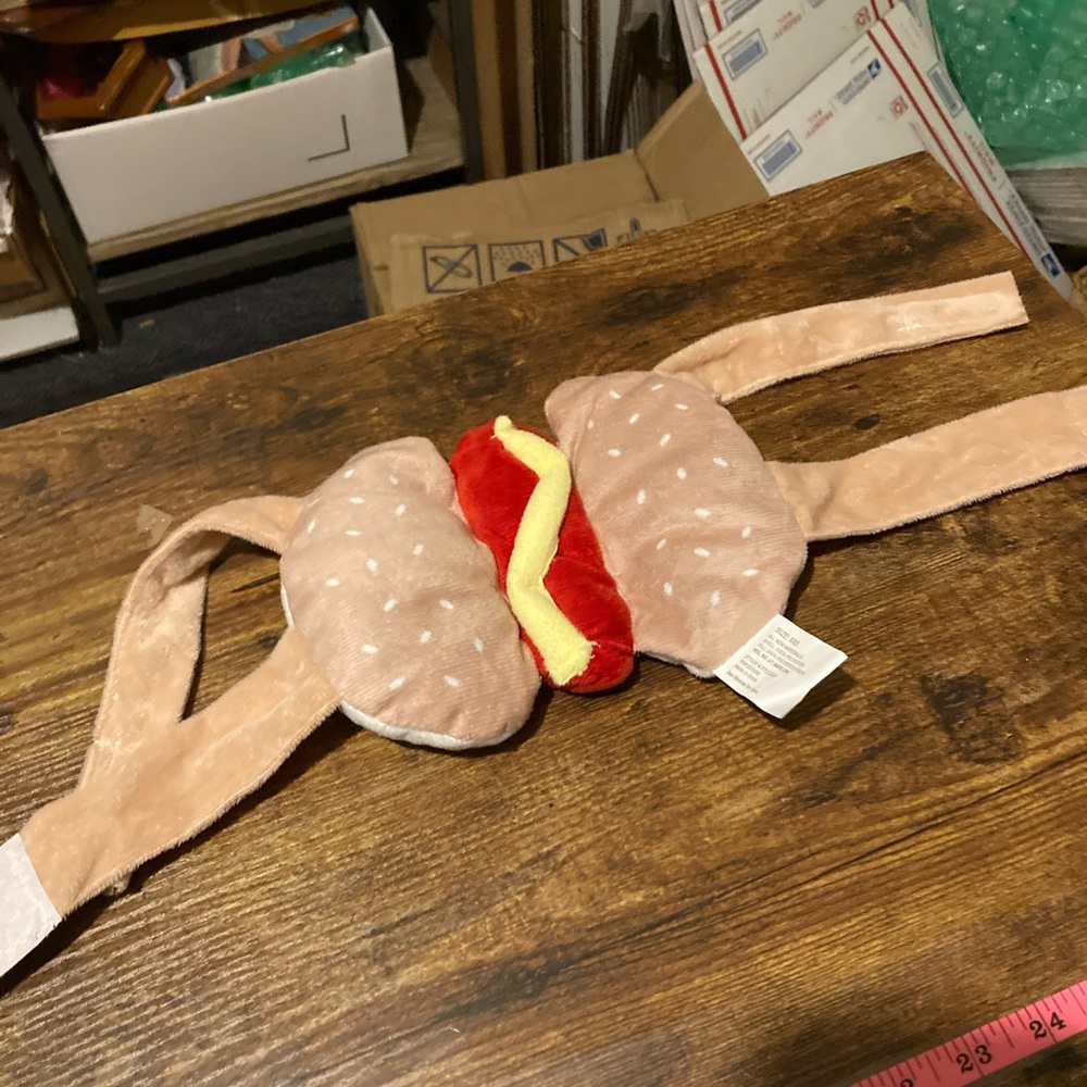 Halloween hot dog costume for small animals